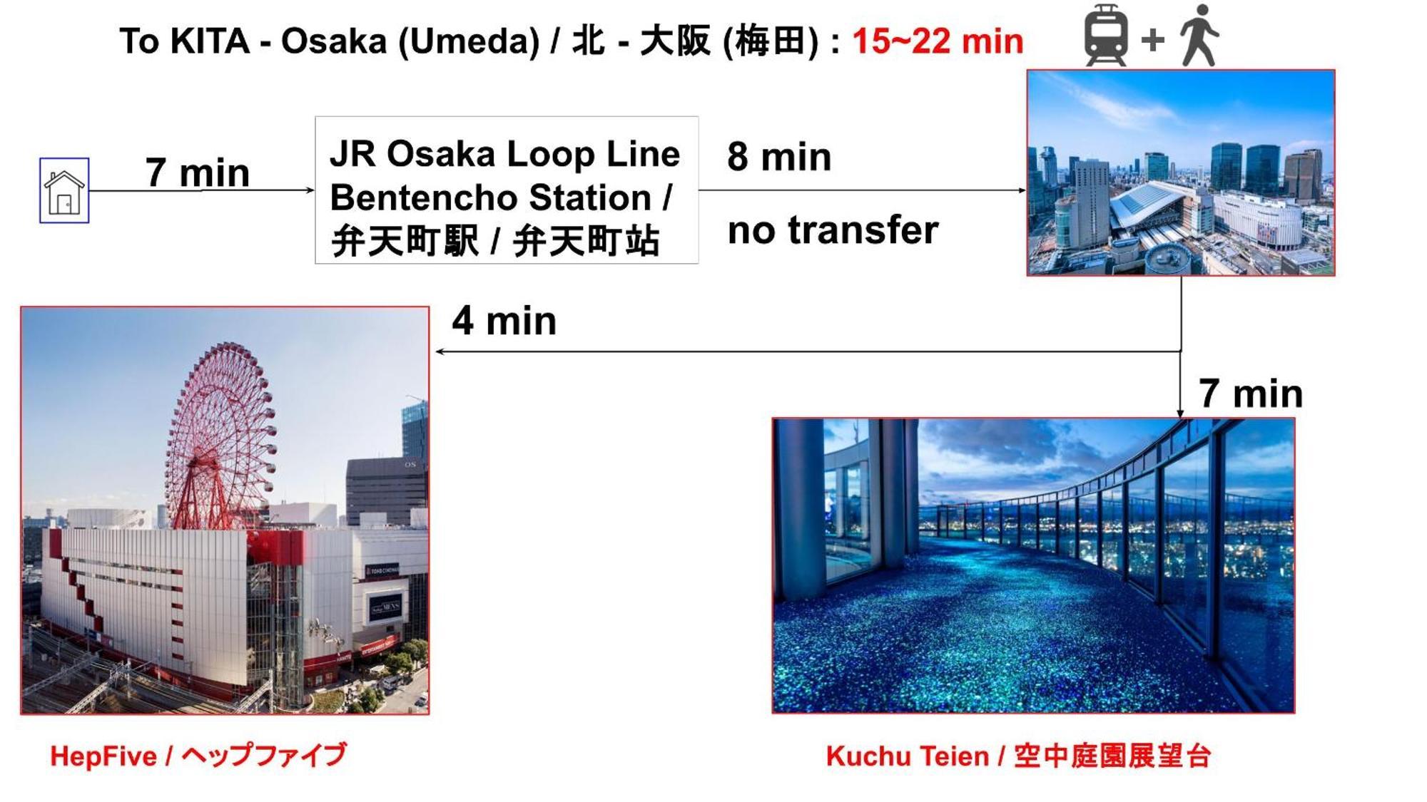 Appartement 15min To Nishi-expo-casino-ir-tempozan Ferris,direct To Kix 1h,horyuji 40min,wakayama 80min Ōsaka