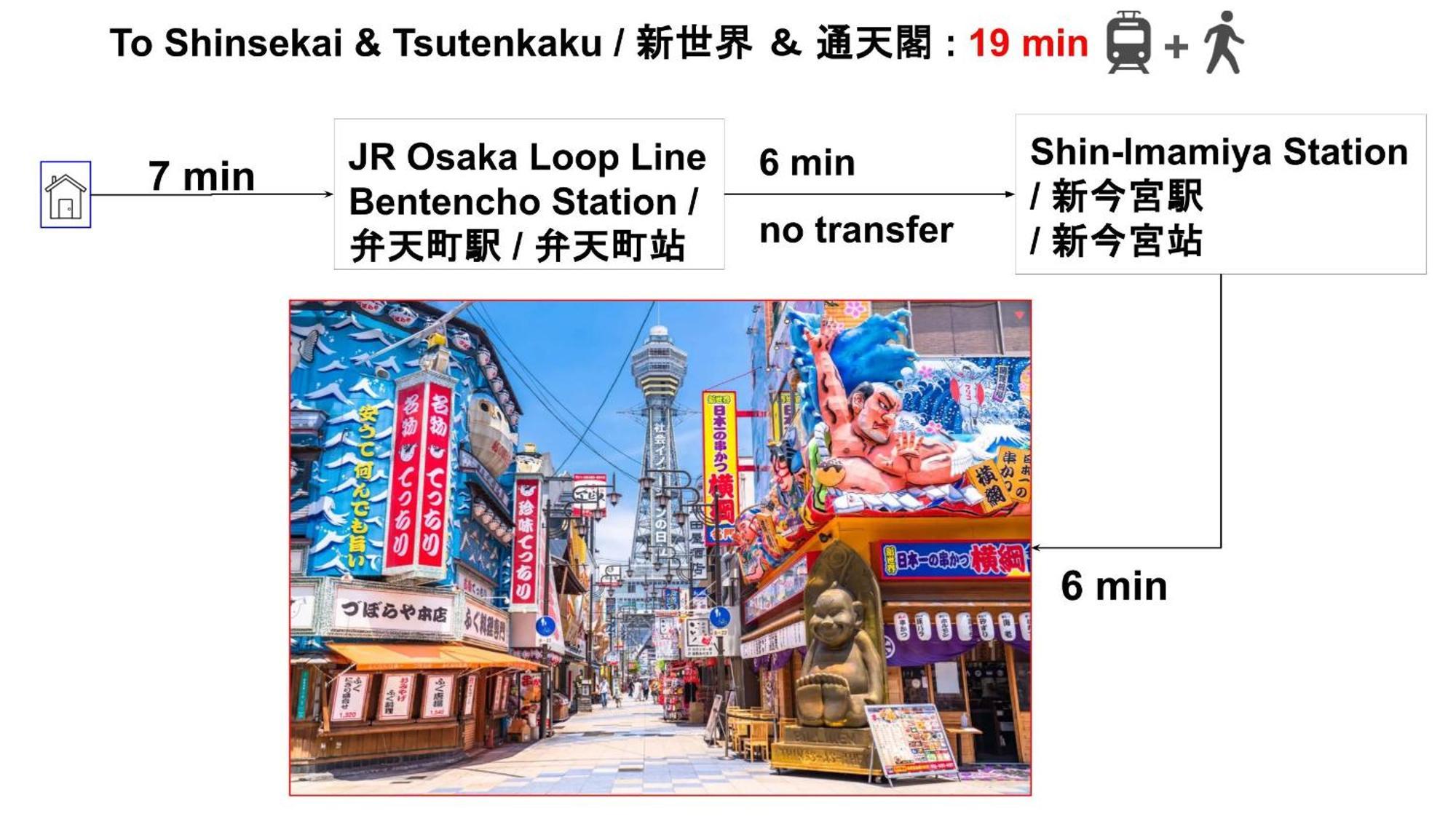 Appartement 15min To Nishi-expo-casino-ir-tempozan Ferris,direct To Kix 1h,horyuji 40min,wakayama 80min Ōsaka