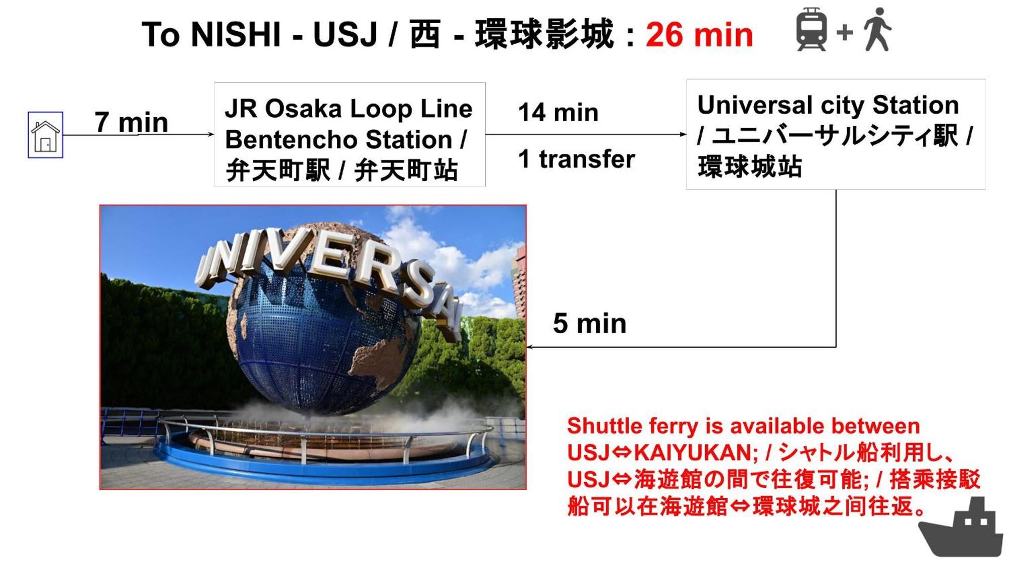 Appartement 15min To Nishi-expo-casino-ir-tempozan Ferris,direct To Kix 1h,horyuji 40min,wakayama 80min